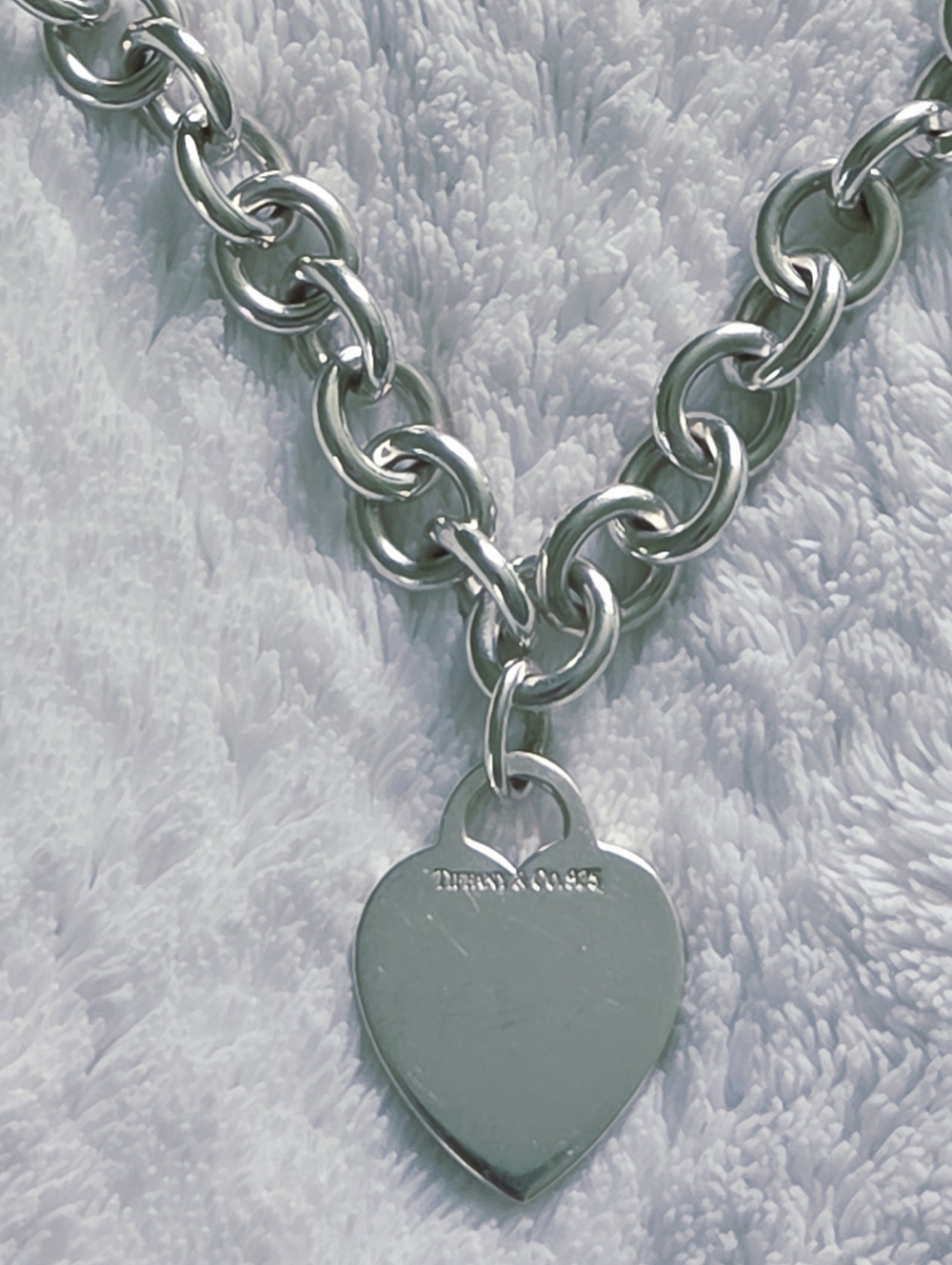Tiffany & Co.  ✨️ Women's Silver 925 Heart Charm Chain Necklace - Picture 13 of 14